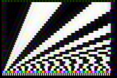 Figure 12: Test card with Y notch filter