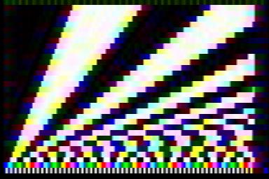 Figure 11: Test card recorded with no Y filtering
