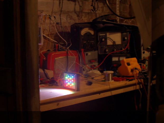 Figure 8: Luxeons star LEDs mounted on heatsink